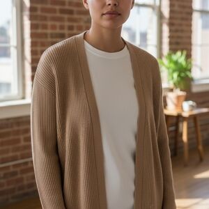 Banana Republic Women's Tan Open-Front Cardigan